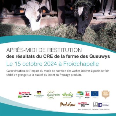 Après-midi de restitution des résultats du CRE de la ferme des Queuwys