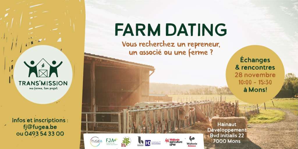 Farm Dating : Journée de Rencontres entre agriculteurs et repreneurs !