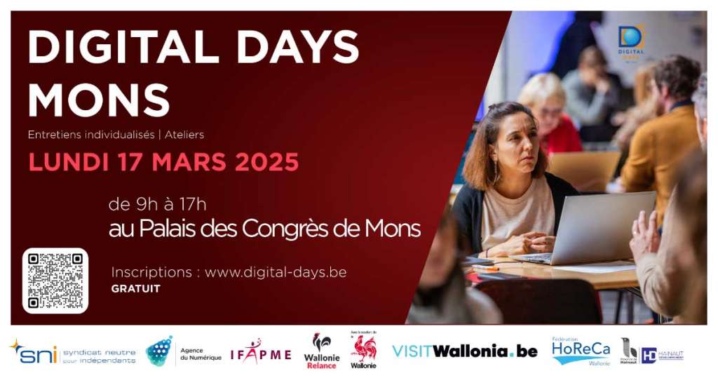 Digital Days Mons : L'événement incontournable des indépendants qui veulent réussir leurs activités en ligne !